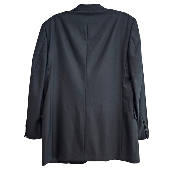 VTG Austin Reed London England Mens 40R Black Wool Rich Blend  Blazer - Picture 3 of 9